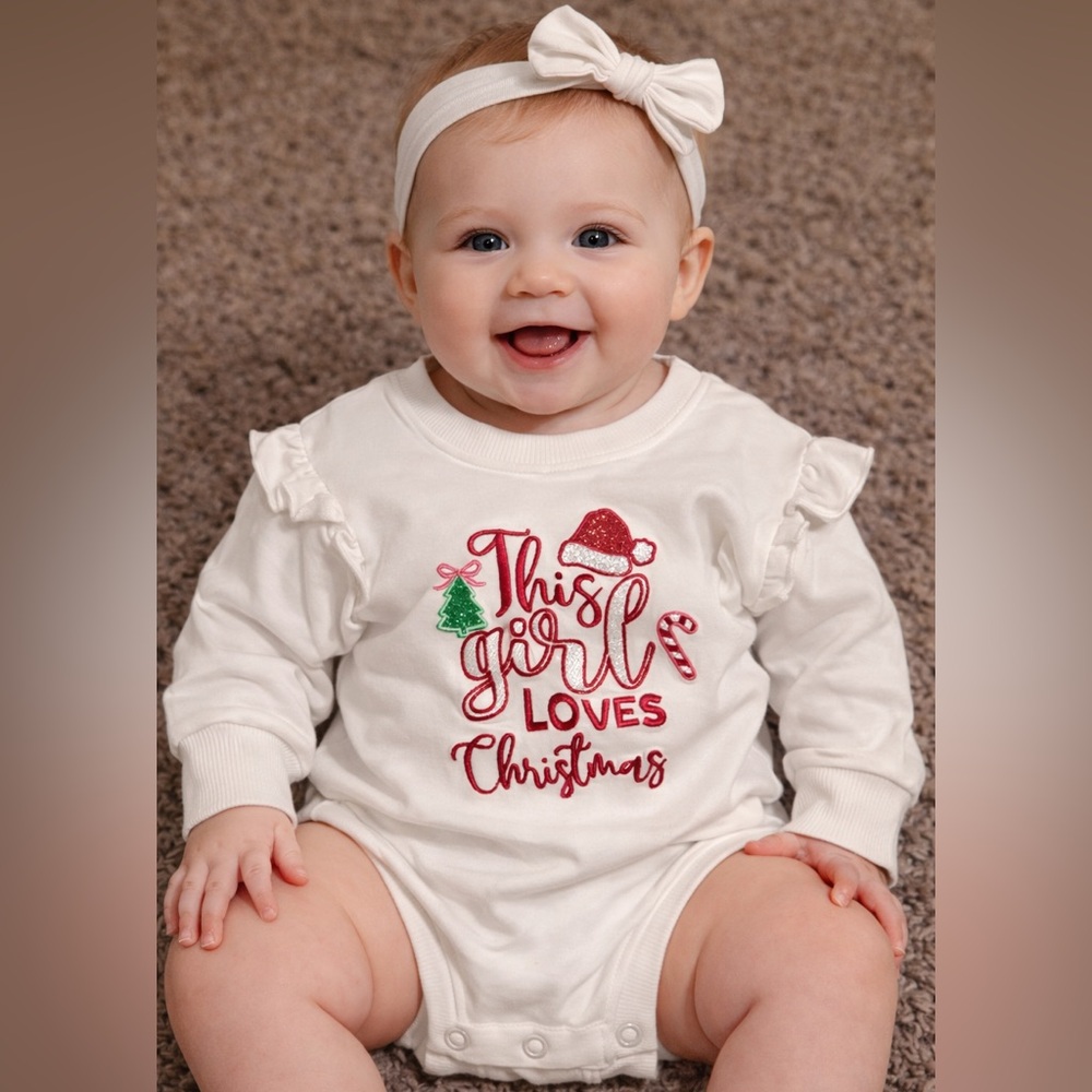 New with tags!Rare Editions White Baby Garment Tag with Pink Accent